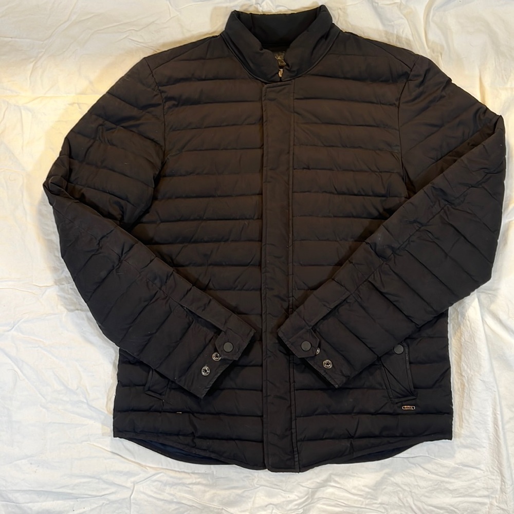 Scotch and Soda quilted bomber style jacket - Black - Large